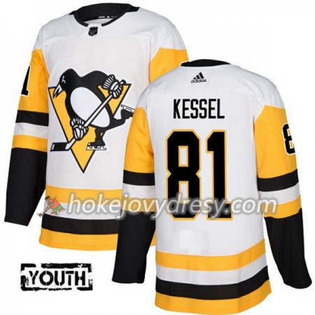Dětské Hokejový Dres Pittsburgh Penguins Phil Kessel 81 Bílá 2017-2018 Adidas Authentic